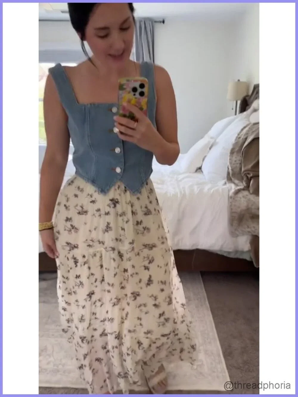 Chiffon High Waist Pleated A-Line Flared Maxi Skirt